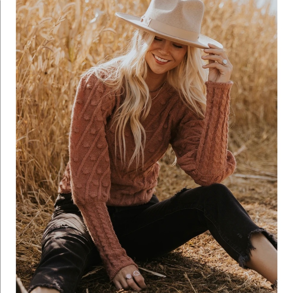 Roolee Lara Jean cropped sweater